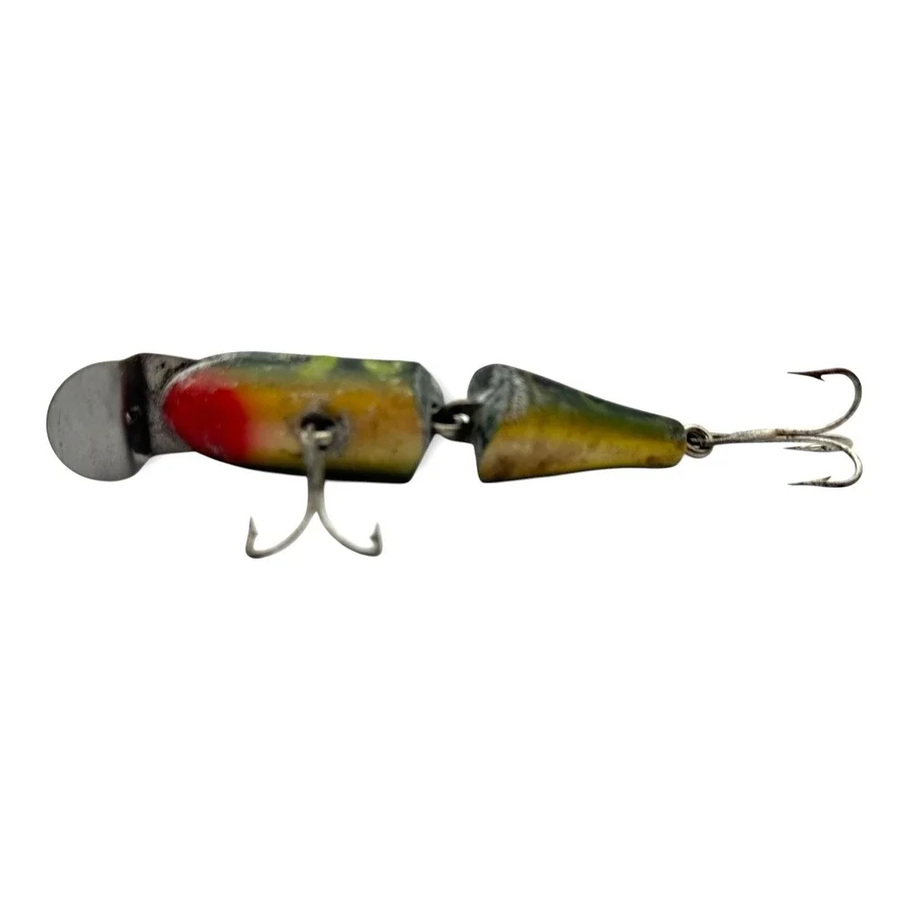 1920s Creek Chub Pikie Jointed Crankbait Perch Fishing Lure Pat 9-7-20 Vintage